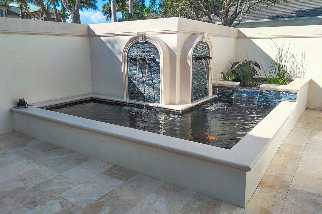Read more about the article Koi Pond for a Private Courtyard in Naples, Florida