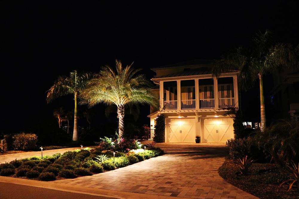 Landscaping, Lighting and Pavers of the Construction Project