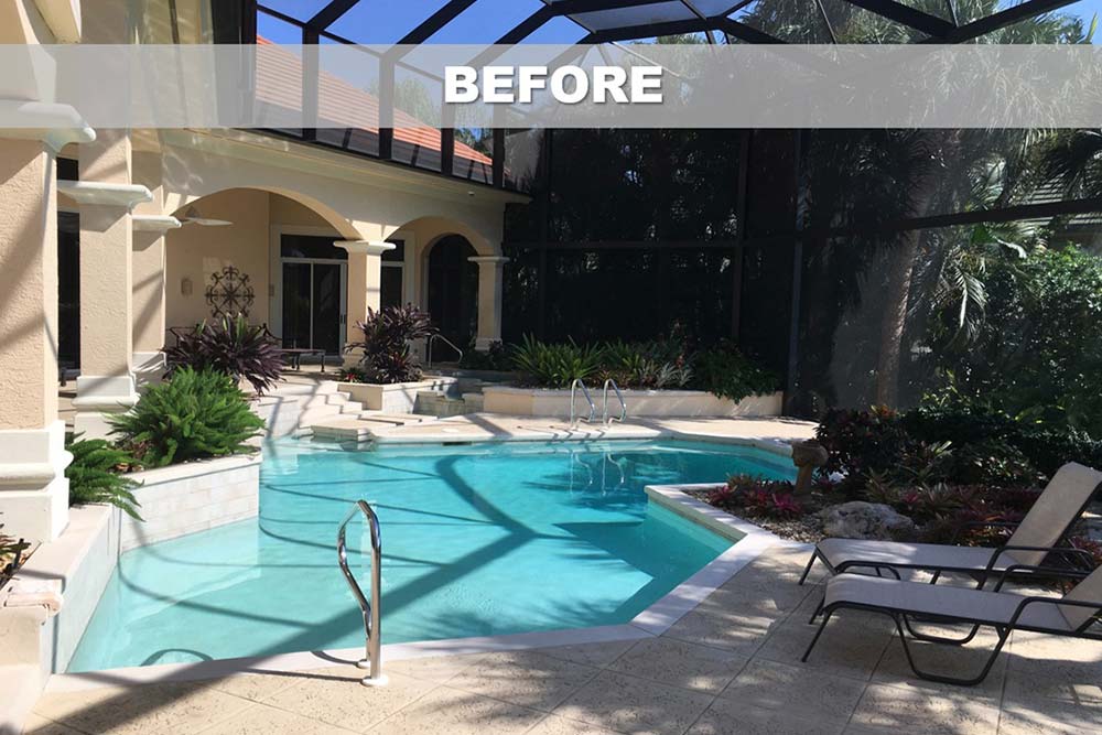 Before Image of Outdoor Living Project in Bonita Springs, FL
