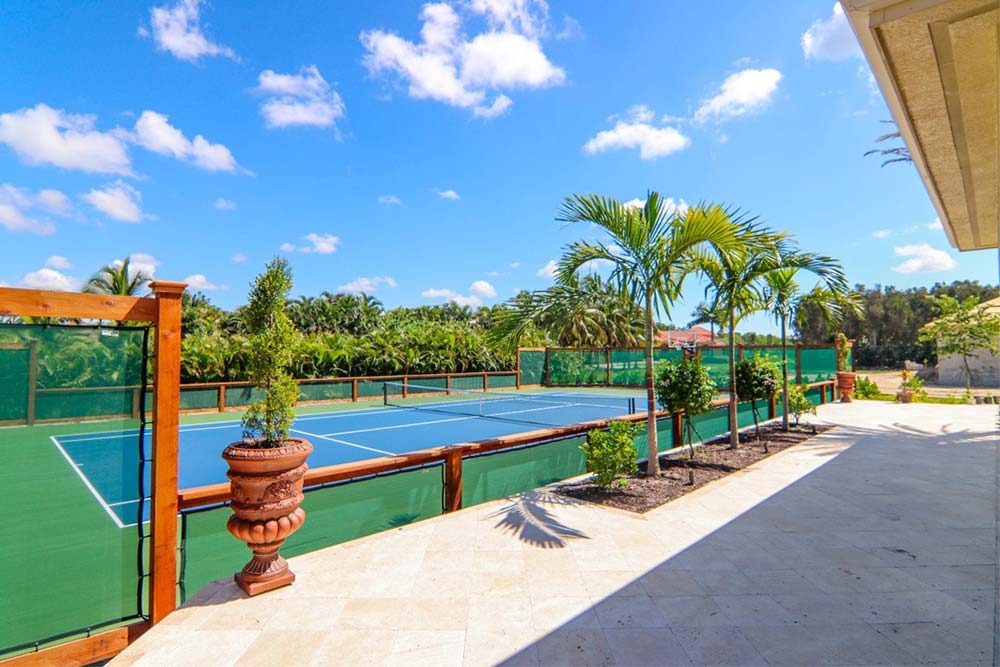 Regulation Size Tennis Court Project in Fort Myers, FL