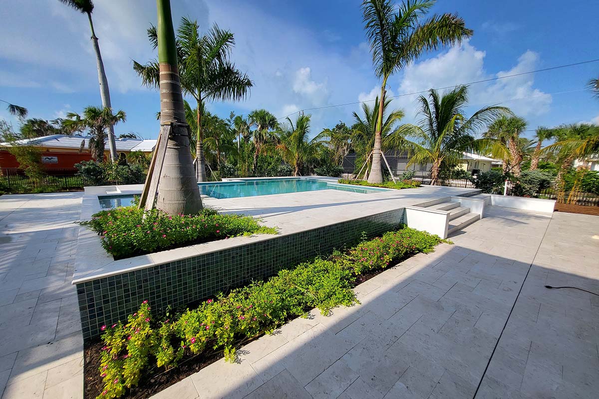 Luxury Pool Project by Lombardo Lanscaping