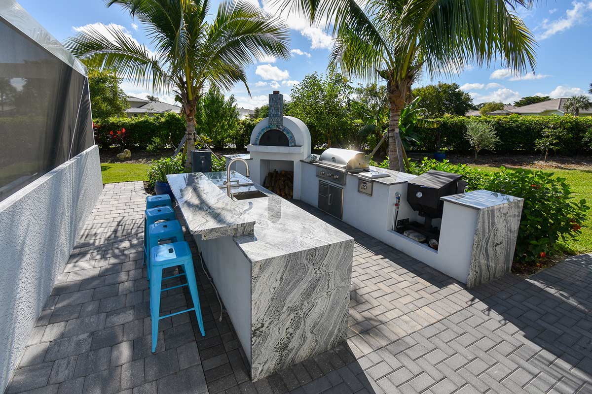 Outdoor Kitchen Project by Lombardo Landscaping